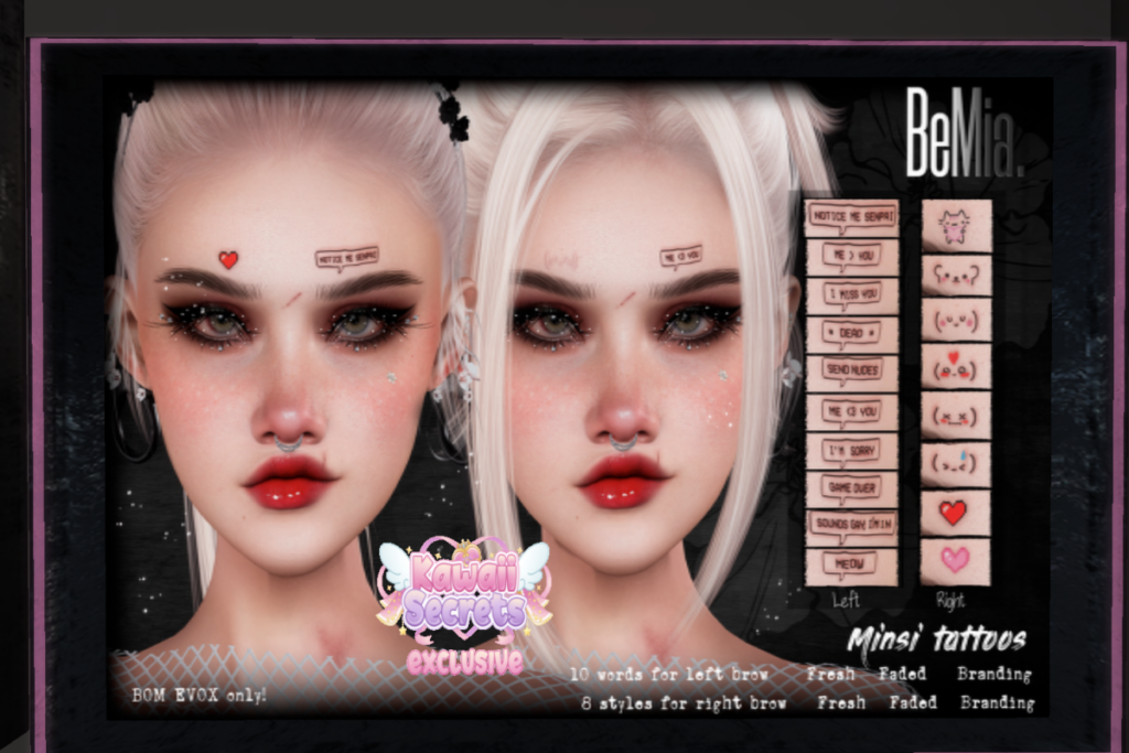 Minsi Tattoos - EvoX, L$199