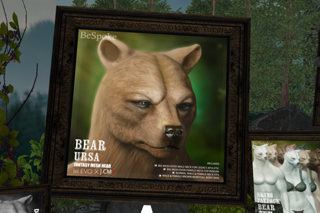 Ursa Bear Fantasy Head - BOM/EvoX, L$2000