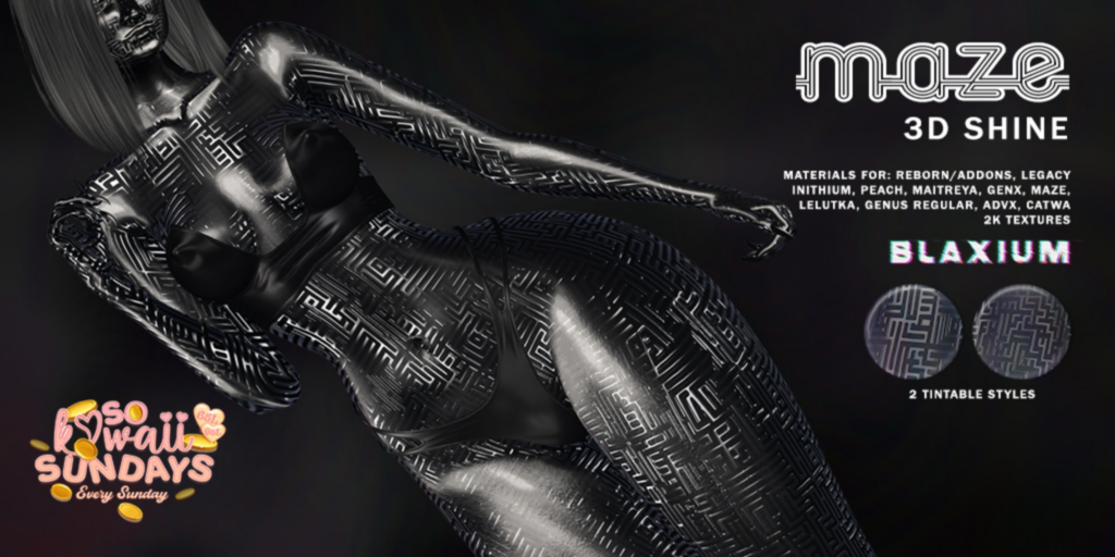 Maze Body Shine - see ad for fits	&lt;a href=&quot;http://maps.secondlife.com/secondlife/Moonspell/32/140/2350&quot;&gt;Teleport&lt;/a&gt;