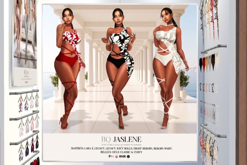 Jaslene Outfit - GenX/Legacy/MaitreyaX/Reborn/+mods, L$140-L$150 each/L$1872 FP