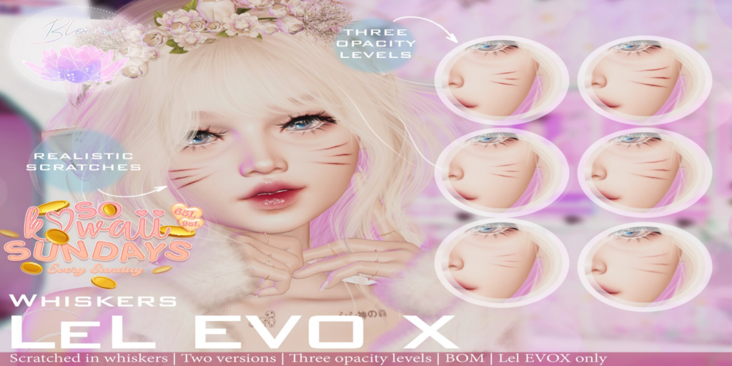 Whiskers Tattoo - EvoX	&lt;a href=&quot;https://maps.secondlife.com/secondlife/Optimal/179/17/1601&quot;&gt;Teleport&lt;/a&gt;