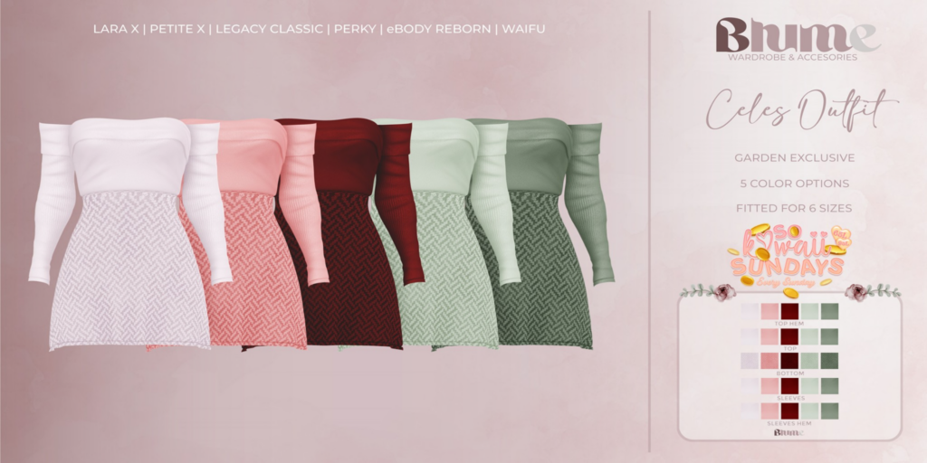 Celes Outfit - Legacy/MaitreyaX/Reborn/+mods	&lt;a href=&quot;http://maps.secondlife.com/secondlife/Bruschetta/149/46/1301&quot;&gt;Teleport&lt;/a&gt;