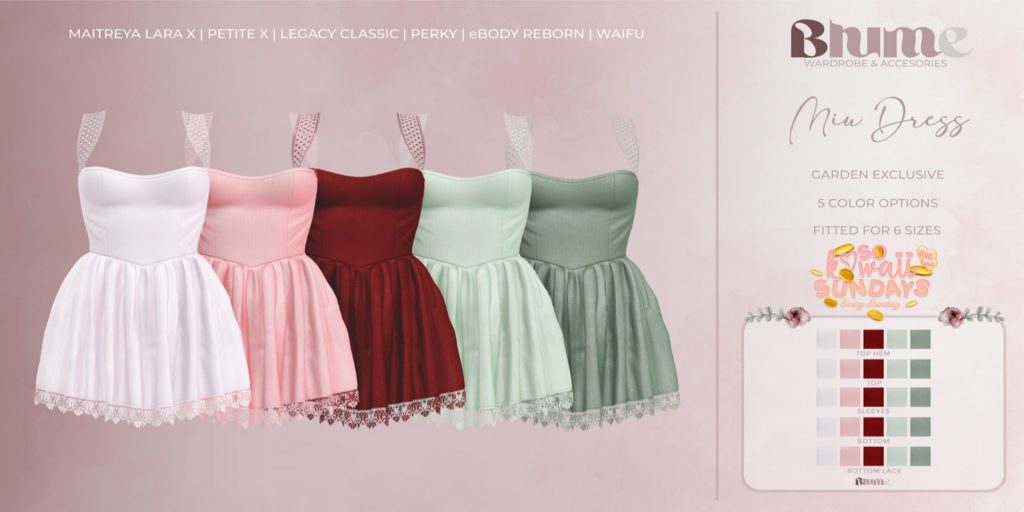 Miu Dress - Legacy/MaitreyaX/Reborn/+mods	&lt;a href=&quot;http://maps.secondlife.com/secondlife/Bruschetta/149/46/1301&quot;&gt;Teleport&lt;/a&gt;