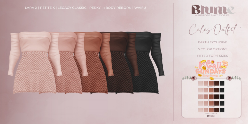 Celes Outfit - Legacy/MaitreyaX/Reborn/+mods	&lt;a href=&quot;http://maps.secondlife.com/secondlife/Bruschetta/149/46/1301&quot;&gt;Teleport&lt;/a&gt;