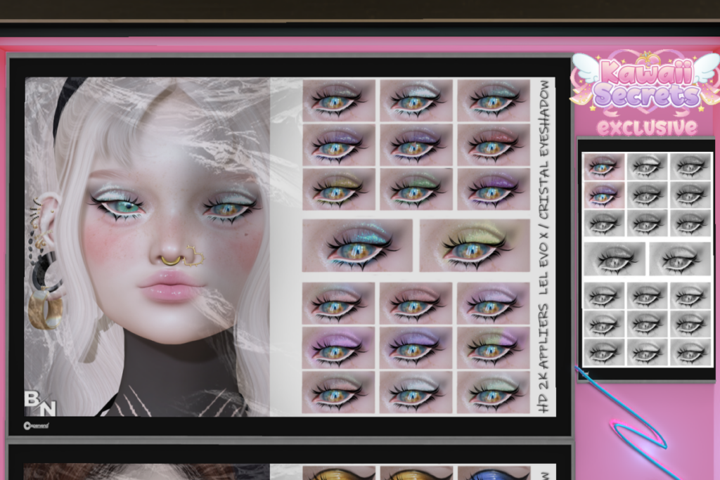 Cristal HD Eyeshadow  - EvoX, L$300