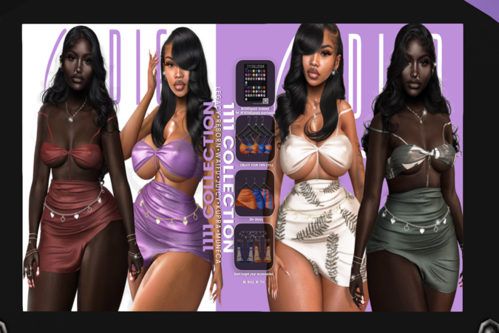 1111 Collection - Inithium/Legacy/Reborn/Yentements/+mods, L$222 each/L$1111 each FP/L$3333 MP