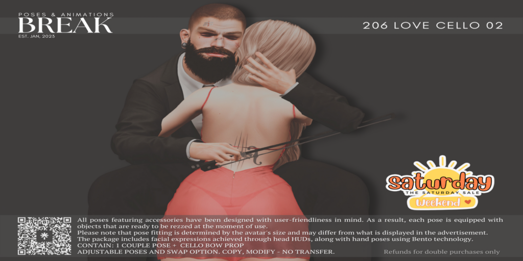 Love Cello 02 Couples Pose &amp; Props	&lt;a href=&quot;http://maps.secondlife.com/secondlife/Magnum%20Point/8/53/2929&quot;&gt;Teleport&lt;/a&gt;