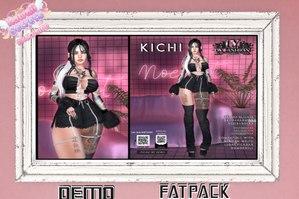 Kichi Outfit -  Legacy/Maitreya/Reborn/+mods, L$230-L$399 each/L$1899 FP
