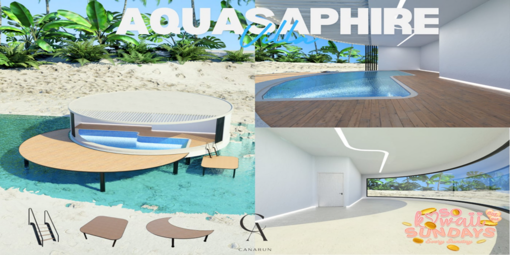 Aquasaphire Villa	&lt;a href=&quot;http://maps.secondlife.com/secondlife/Canarun/244/131/24&quot;&gt;Teleport&lt;/a&gt;