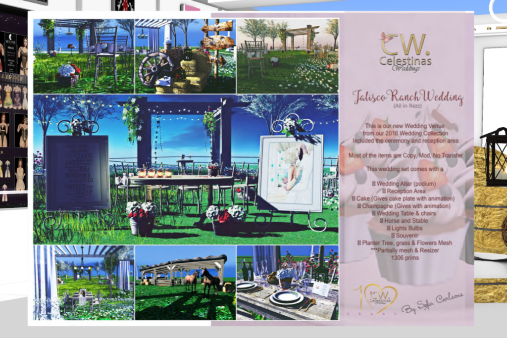 Jalisco Ranch Wedding Decor Set, L$550