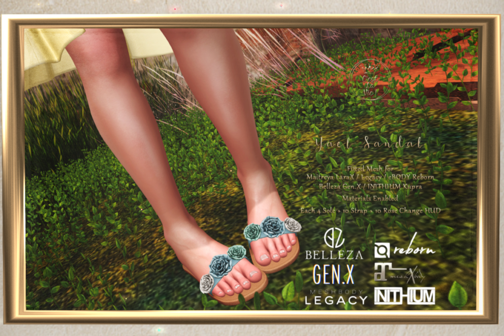 Yael Sandals - GenX/Inithium/Legacy/MaitreyaX/Reborn, L$270 each