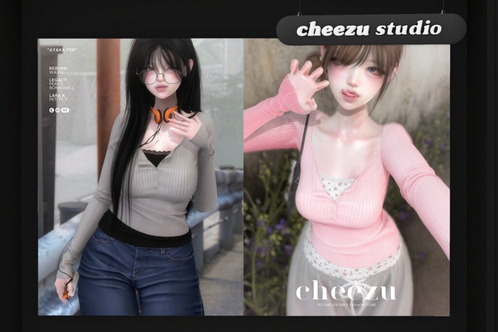 Ayaka Top - Legacy/MaitreyaX/Reborn/+mods, L$439 each Body Pack/L$1049 FP