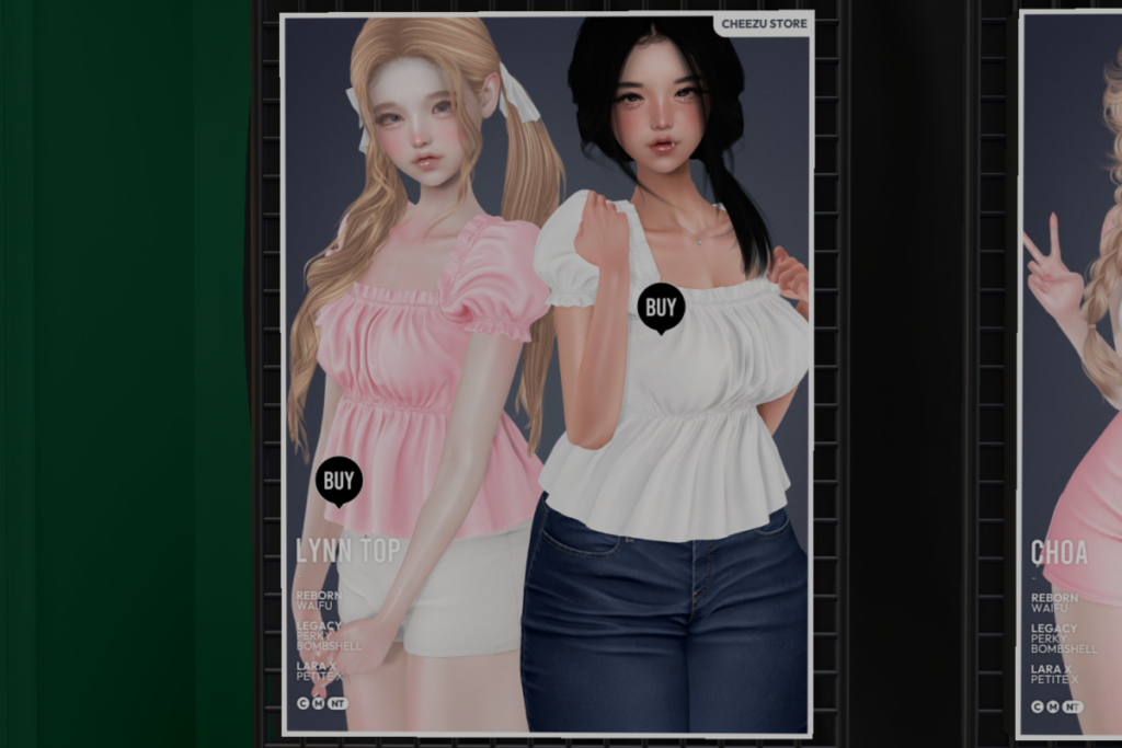 Lynn Top - Legacy/MaitreyaX/Reborn/+mods	&lt;a href=&quot;https://maps.secondlife.com/secondlife/Dear/124/250/802&quot;&gt;Teleport&lt;/a&gt;