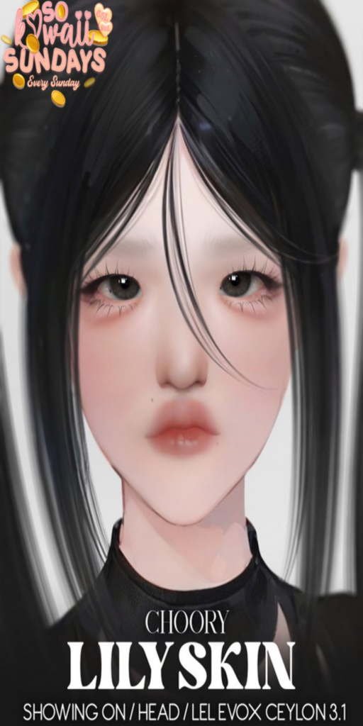 Lily Skin - EvoX	&lt;a href=&quot;http://maps.secondlife.com/secondlife/Viktel%20Aria/209/176/21&quot;&gt;Teleport&lt;/a&gt;