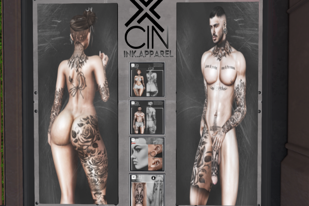 34.B.INK - BOM, L$99-L$349 each