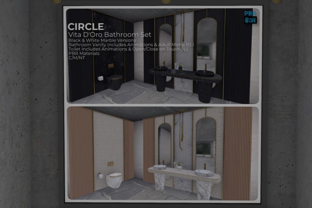 Vita D&#039;Oro Bathroom Decor Set, L$599 FP