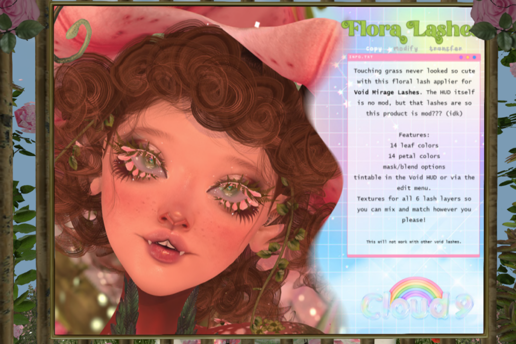 Flora Lashes - Void Mirage, L$549