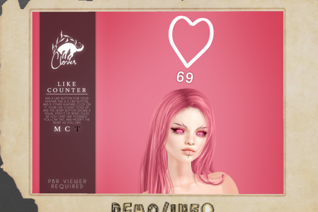 Like Counter	&lt;a href=&quot;http://maps.secondlife.com/secondlife/RAWR/68/136/21&quot; target=&quot;_blank&quot;&gt;Teleport&lt;/a&gt;
