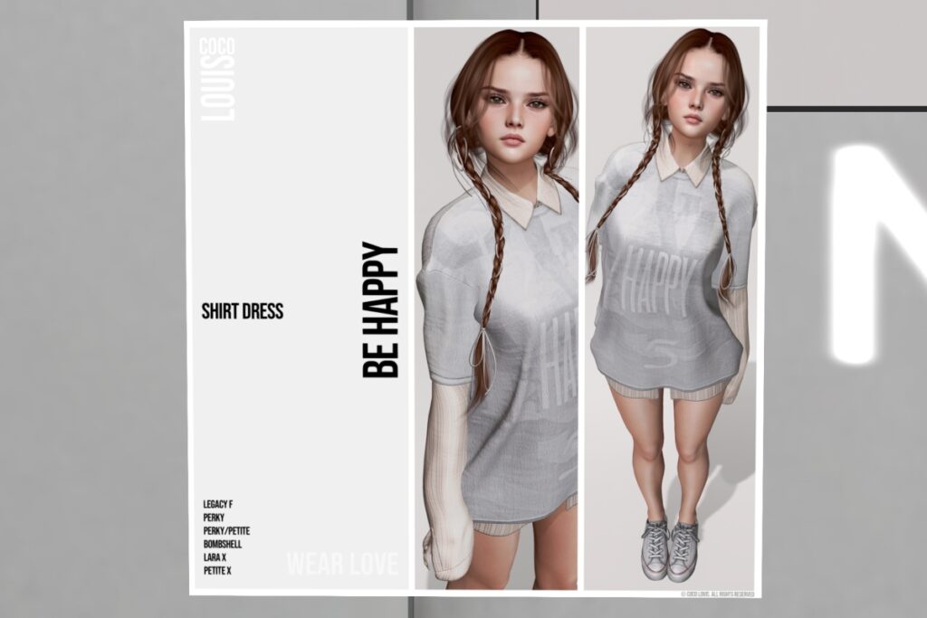 Be Happy Dress - Legacy/MaitreyaX/+mods, L$349 each/L$1599 FP
