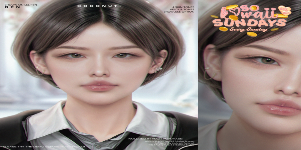 Ren Skin - EvoX	&lt;a href=&quot;http://maps.secondlife.com/secondlife/Prince%20Island/159/219/801&quot;&gt;Teleport&lt;/a&gt;