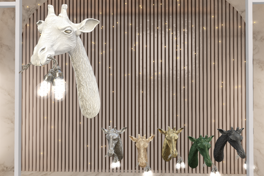 Giraffe Lamp, L$325 each