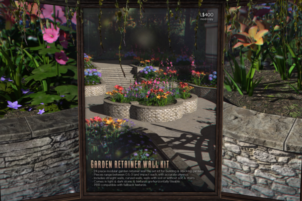 Garden Retainer Wall Kit, L$400