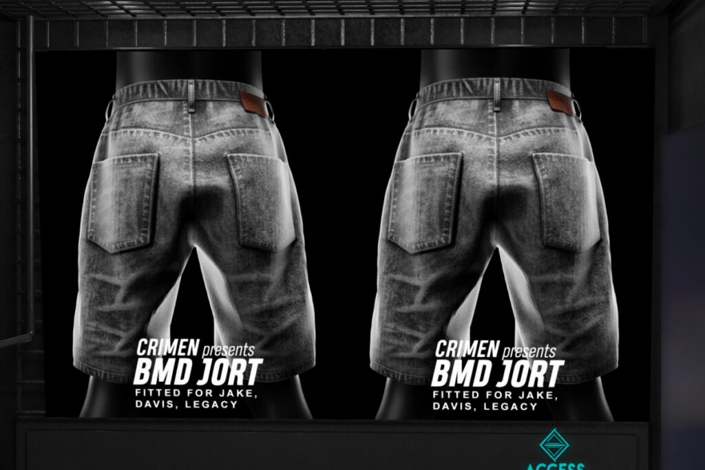 BMD Jort Shorts - Davis/Jake/Legacy, L$220 each/L$650 FP