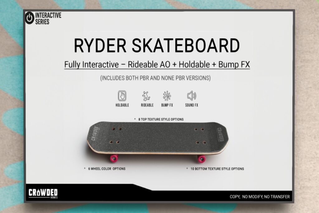 Ryder Skateboard, L$399