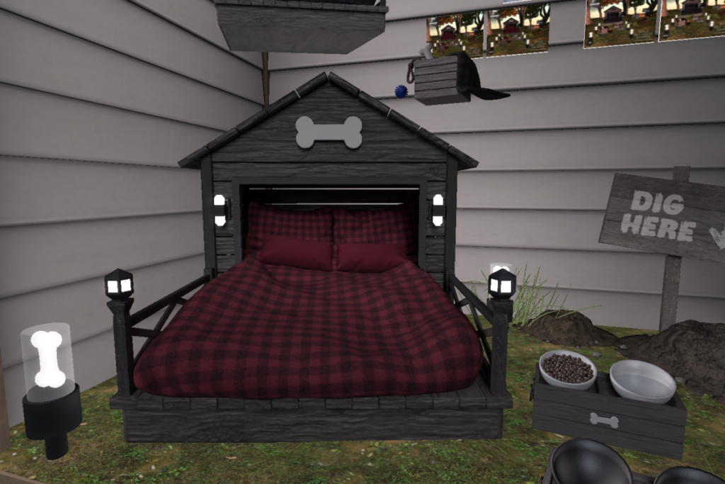 Wood Pet House Set, L$150-L$1200 each/L$1990 FP
