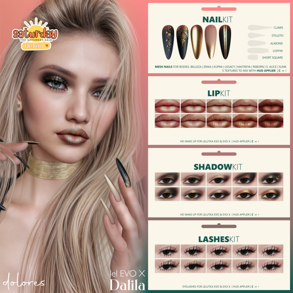 Dolores Cosmetics - EvoX | Dolores Mesh Nails - see ad for fits	&lt;a href=&quot;http://maps.secondlife.com/secondlife/Midnight%20Bliss/191/159/1994&quot;&gt;Teleport&lt;/a&gt;