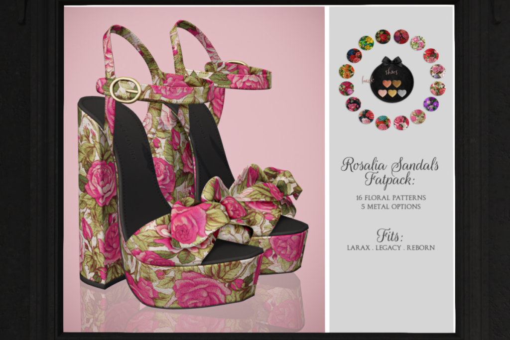 Rosalia Sandals - Legacy/MaitreyaX/Reborn, L$490