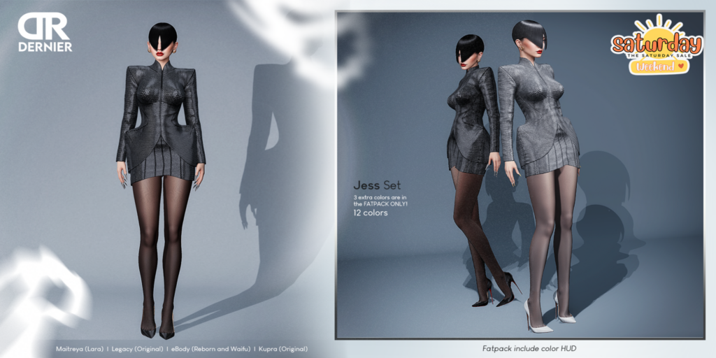 Jess Set - Inithium/Legacy/Maitreya/Reborn/+mods	&lt;a href=&quot;https://maps.secondlife.com/secondlife/DERNIER/117/141/1006&quot;&gt;Teleport&lt;/a&gt;