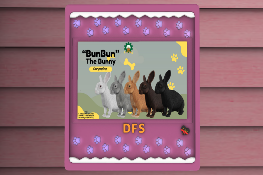 Bun Bun Animated Companion, L$749 FP