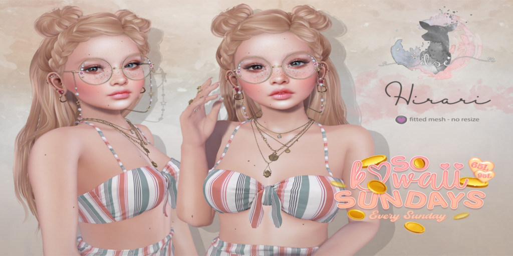 Hirari Hairstyle	&lt;a href=&quot;https://maps.secondlife.com/secondlife/ploom/196/75/23&quot;&gt;Teleport&lt;/a&gt;