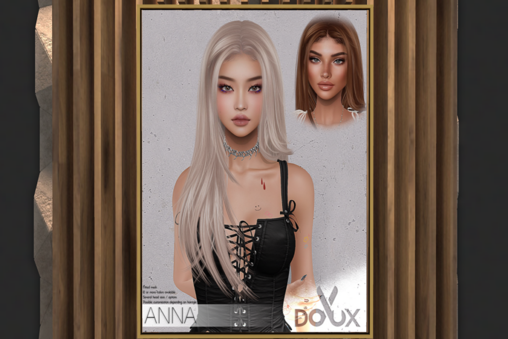 Anna Hair, L$175-400 each/L$525 FP