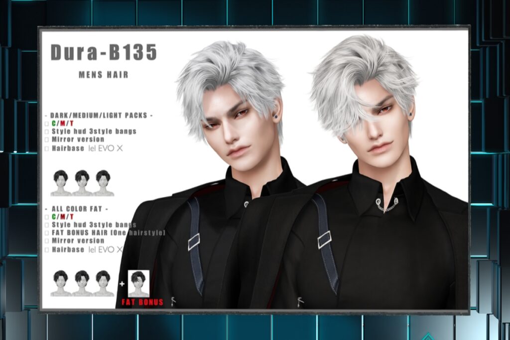 B135 Hairstyle, L$390 each/L$780 FP