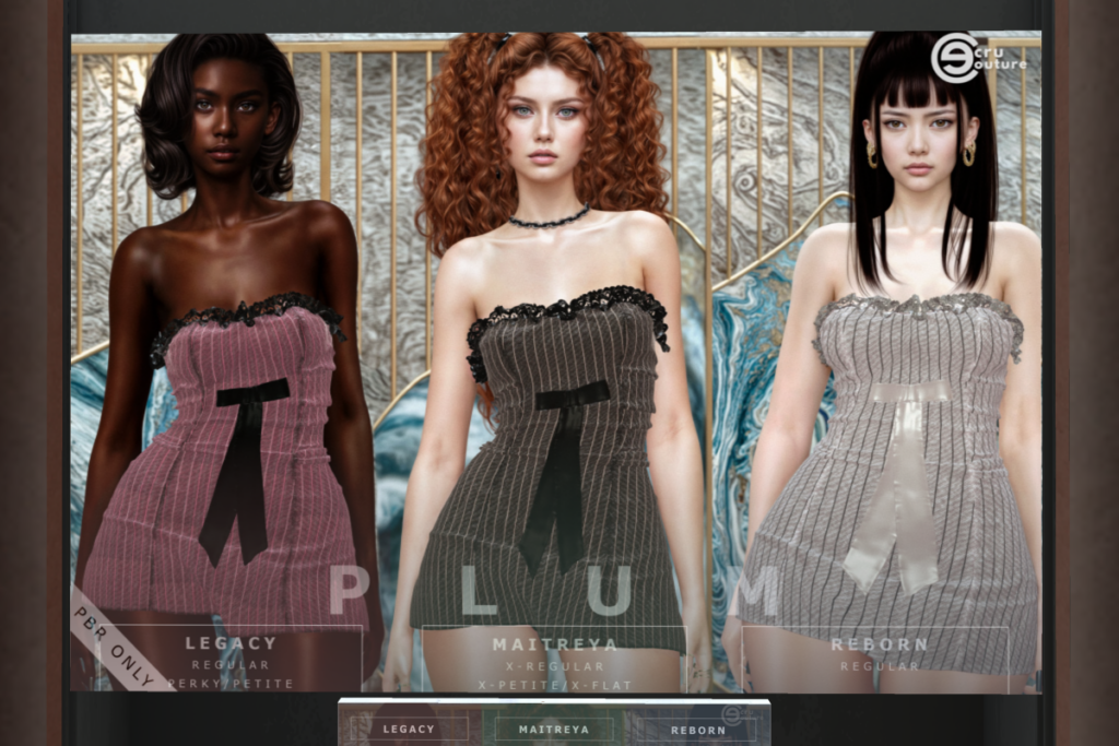 Plum Dress - Legacy/MaitreyaX/Reborn/+mods, L$399 each/L$1199 FP