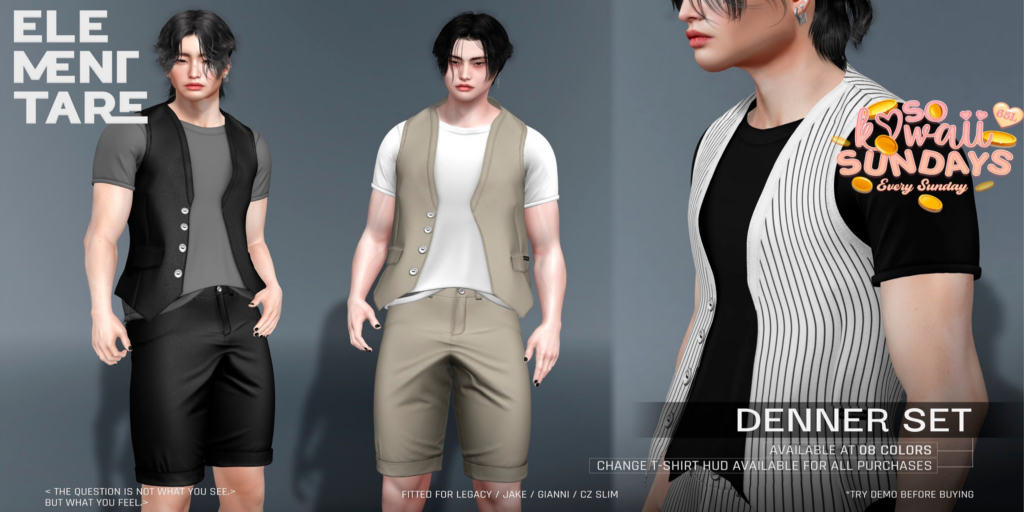 Denner Set - CZ Slim/Gianni/Jake/Legacy	&lt;a href=&quot;http://maps.secondlife.com/secondlife/Heartbreak/116/99/100&quot;&gt;Teleport&lt;/a&gt;