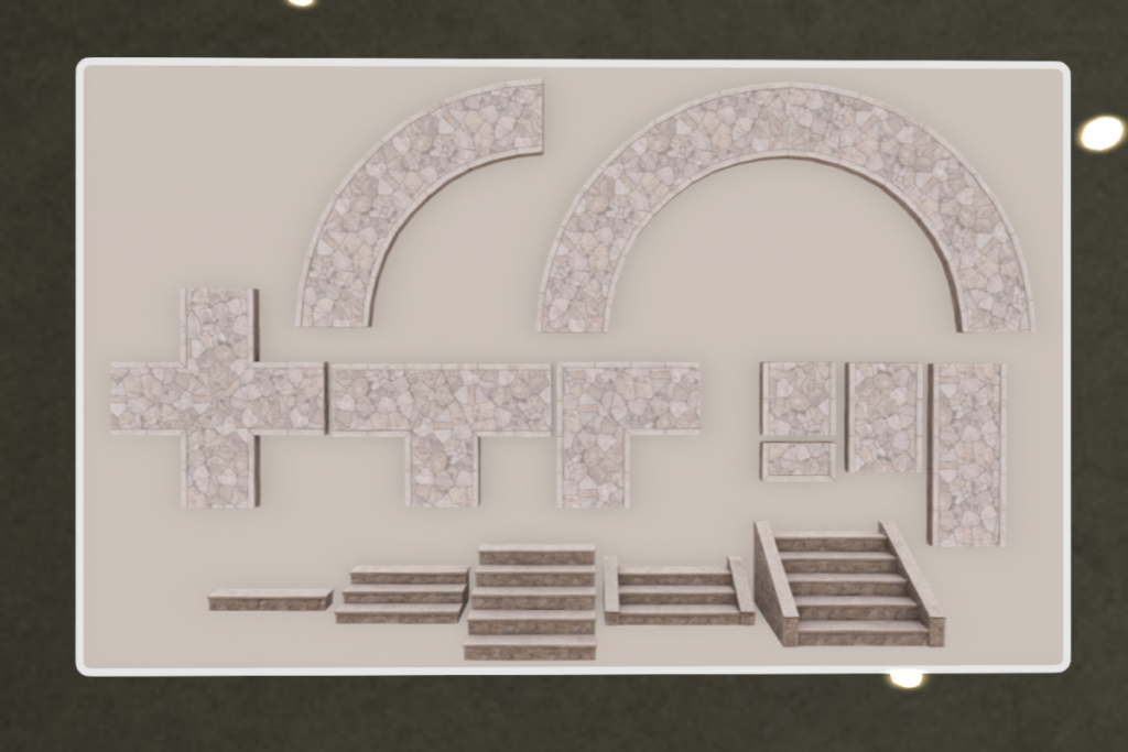 Ayla Arch &amp; Pathway, L$199-L$249 each