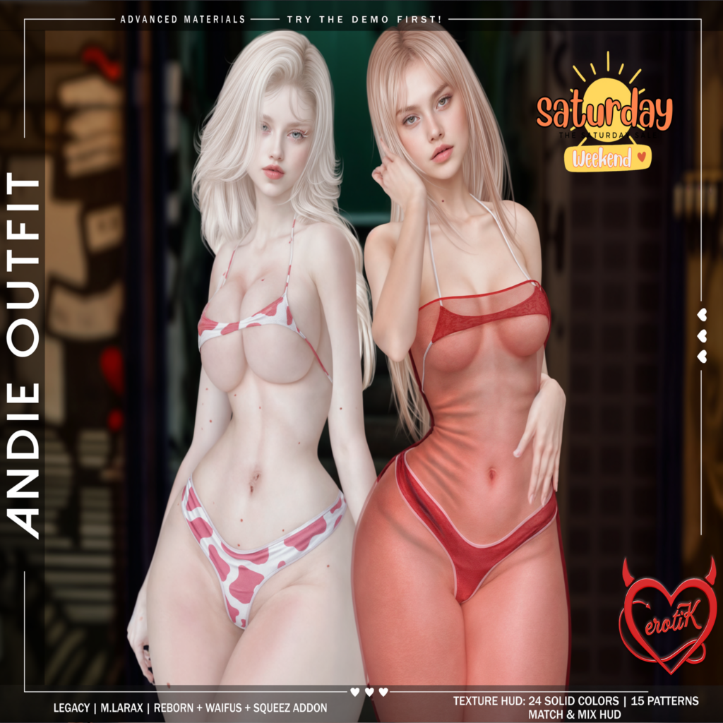 Andie Outfit - Legacy/MaitreyaX/Reborn/+mods	&lt;a href=&quot;http://maps.secondlife.com/secondlife/WIP/110/141/1501&quot;&gt;Teleport&lt;/a&gt;