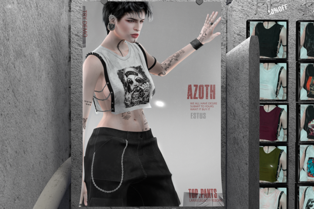 Azoth Top and Pants - Legacy/MaitreyaX/Reborn, L$249 each/L$666 each FP