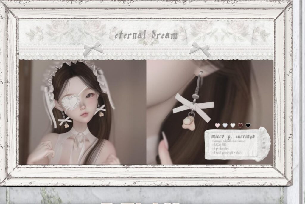 Micro P Earrings, L$255