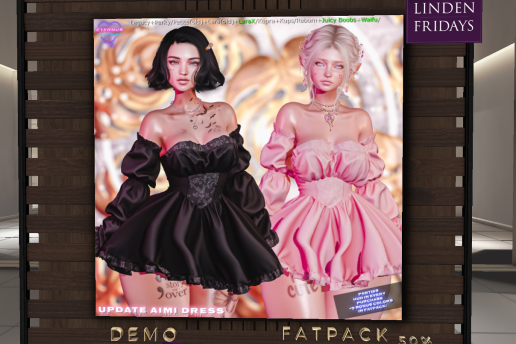 Aimi Dress  - Inithium/Legacy/MaitreyaX/Reborn/+mods	&lt;a href=&quot;http://maps.secondlife.com/secondlife/Wildflower%20Mountain/128/64/2&quot;&gt;Teleport&lt;/a&gt;