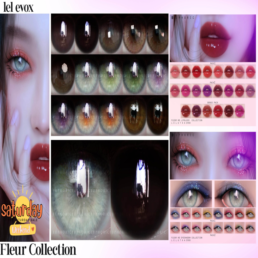 Fleur Collection Cosmetics - EvoX	&lt;a href=&quot;https://maps.secondlife.com/secondlife/SHOPPING%20THERAPY/95/206/3995&quot;&gt;Teleport&lt;/a&gt;