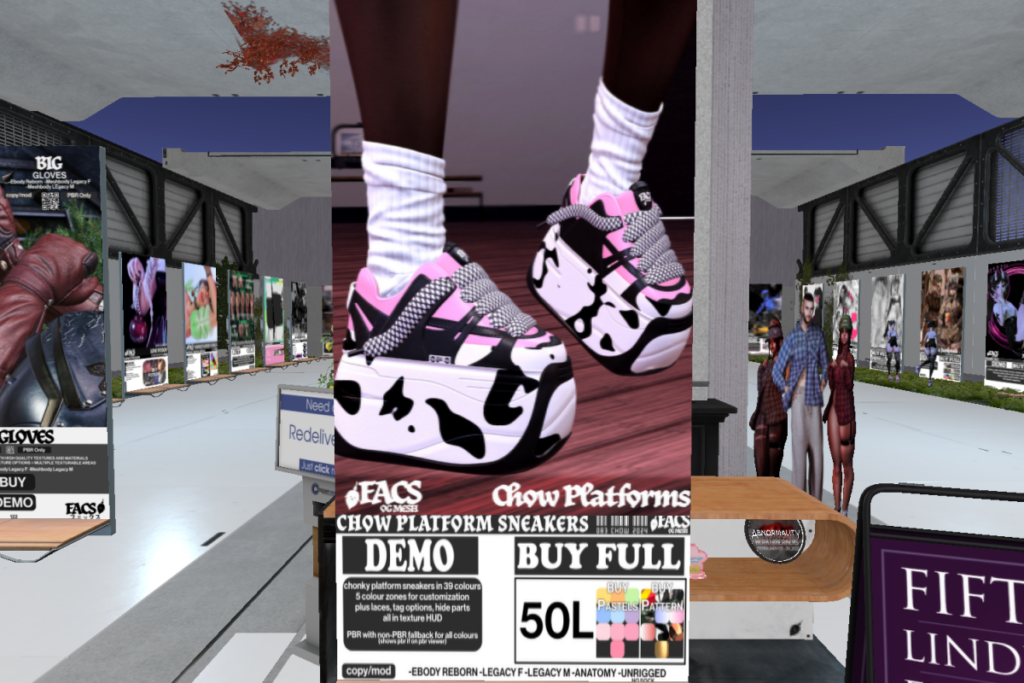 Chow Platform Sneakers - Anatomy/Legacy F+M/Reborn	&lt;a href=&quot;http://maps.secondlife.com/secondlife/Exile/116/205/22&quot;&gt;TELEPORT&lt;/a&gt;