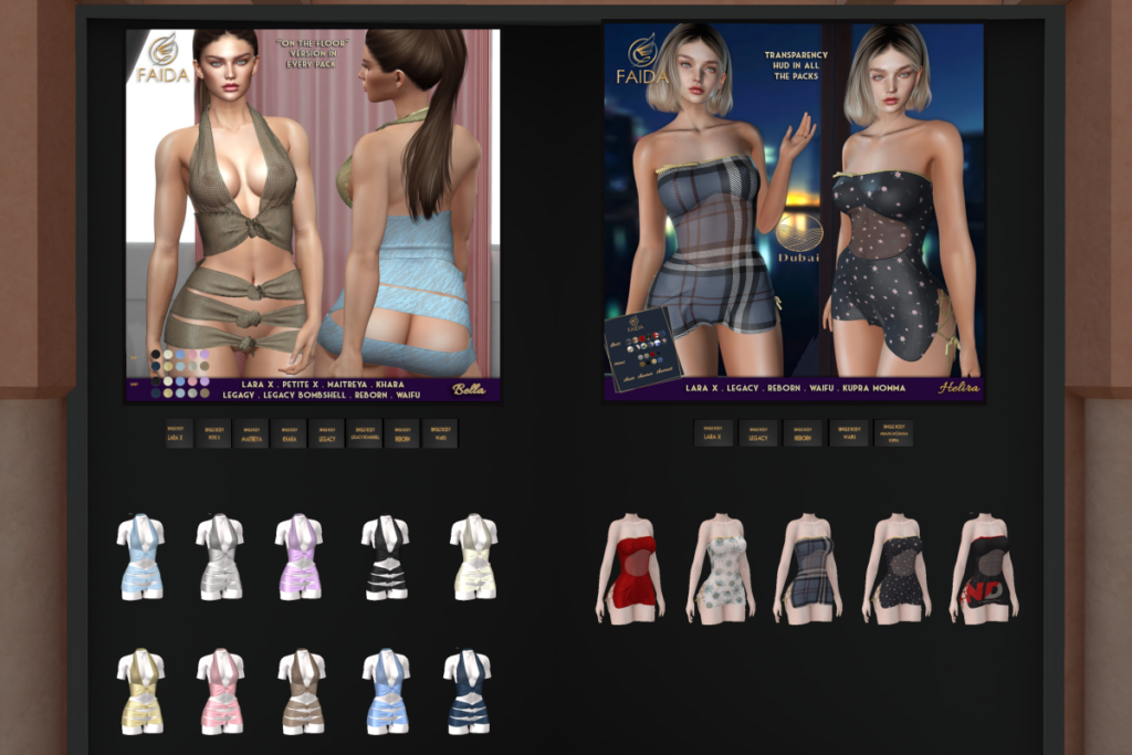 Bella Dress - Inithium/Legacy/Maitreya/Reborn/+mods, L$199-599 each/L$1999 FP | Helira Red - Inithium/Legacy/MaitreyaX/Reborn/+mods, L$199-599 each/L$1999 FP