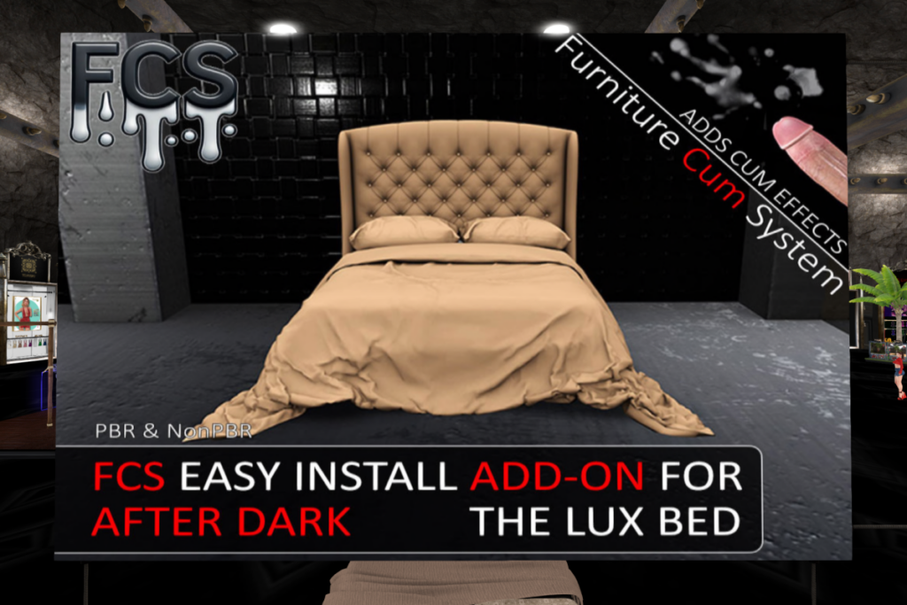 Furniture Cum System for After Dark The Lux Bed, L$799