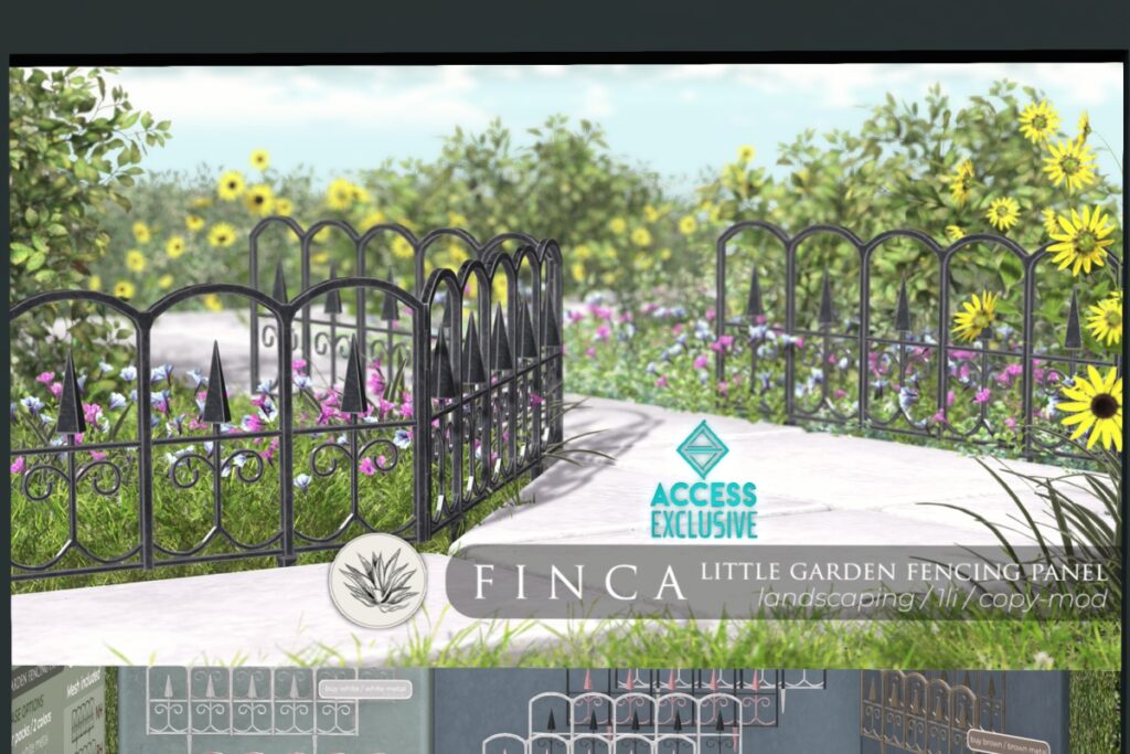 Little Garden Fencing Panel, L$180 each/L$500 FP
