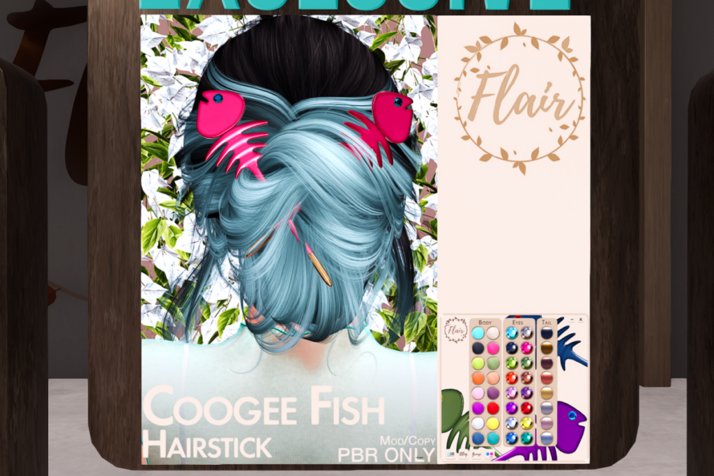 Coogee Fish Hairsticks, L$290