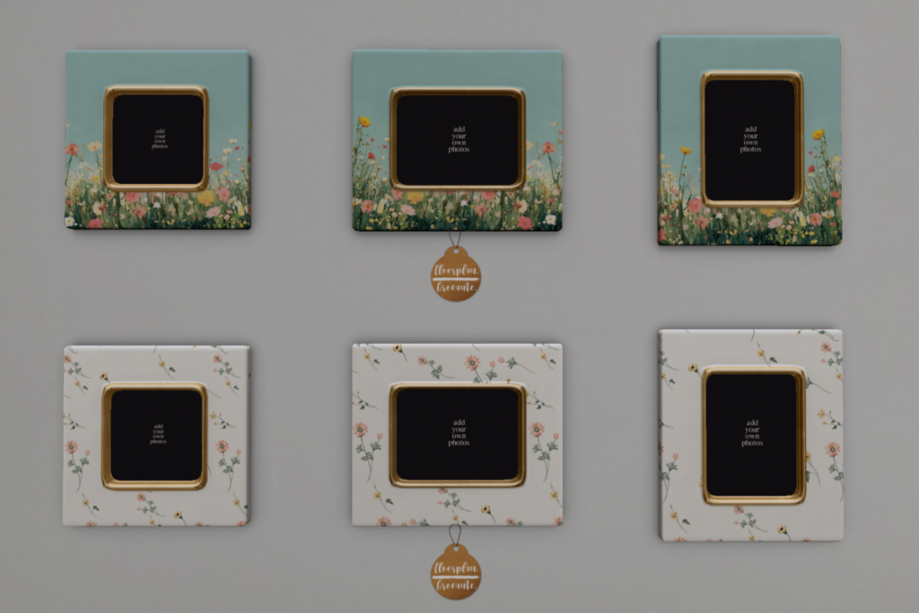 Floral Frame Set	&lt;a href=&quot;http://maps.secondlife.com/secondlife/floorplan/133/111/28&quot;&gt;Teleport&lt;/a&gt;